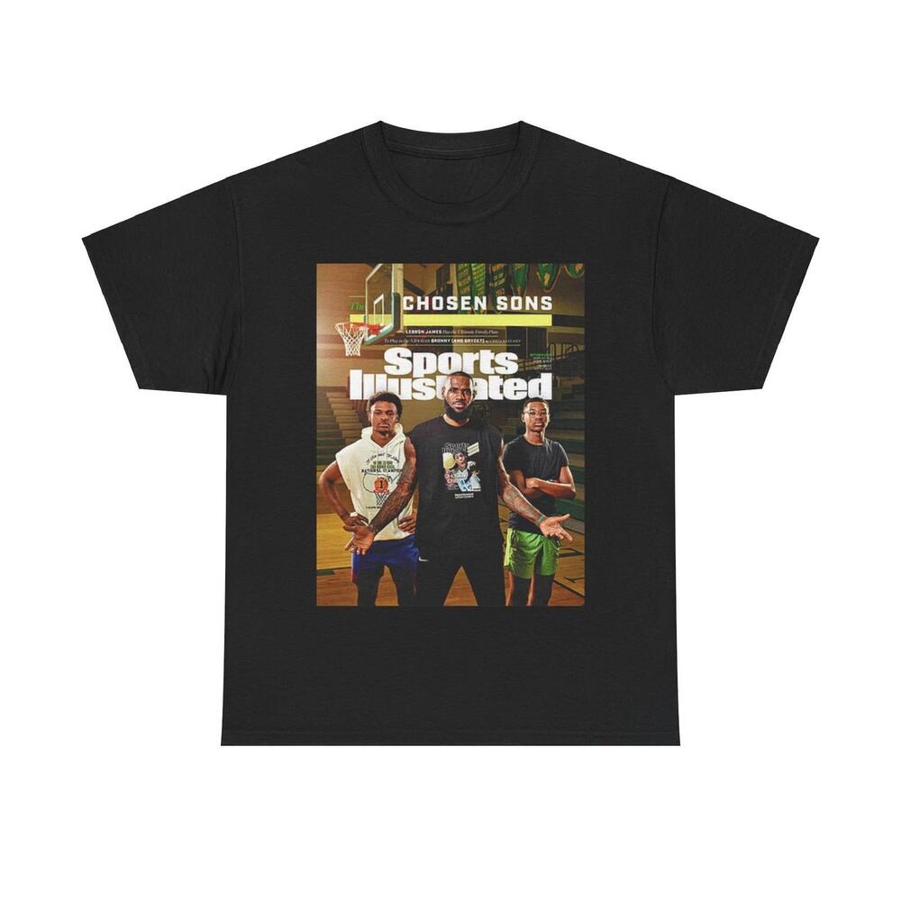 Lebron James Bronny James Sports Illustrated Cover Tee Shirt